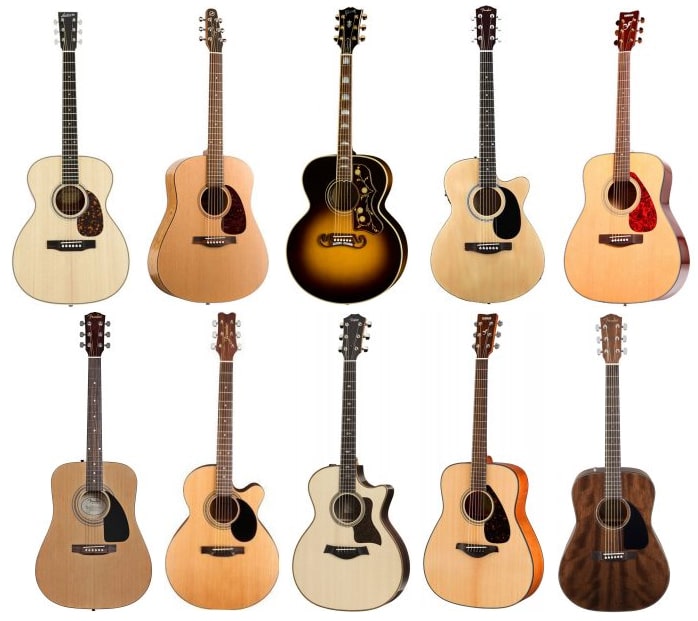 Gitary akustyczne - marki i firmy produkujące